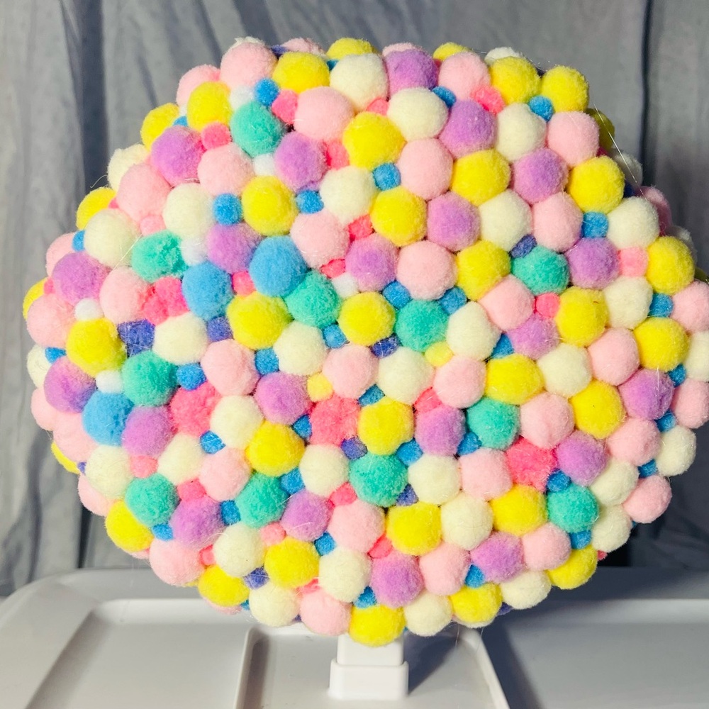 Colorful Pom-Pom kids bag